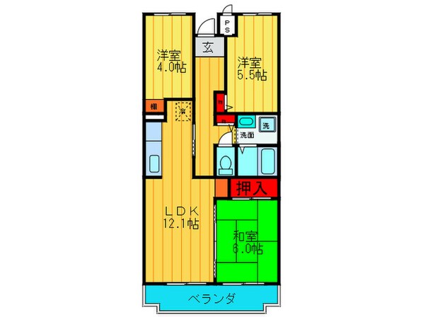 GREEN　VILLA　GORYOの物件間取画像